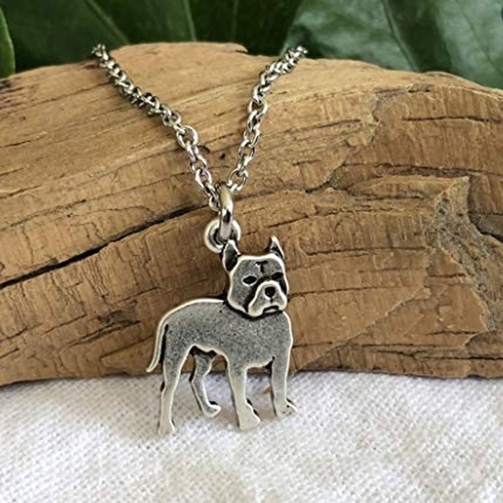 Bull Dog  Necklace 18” Chain